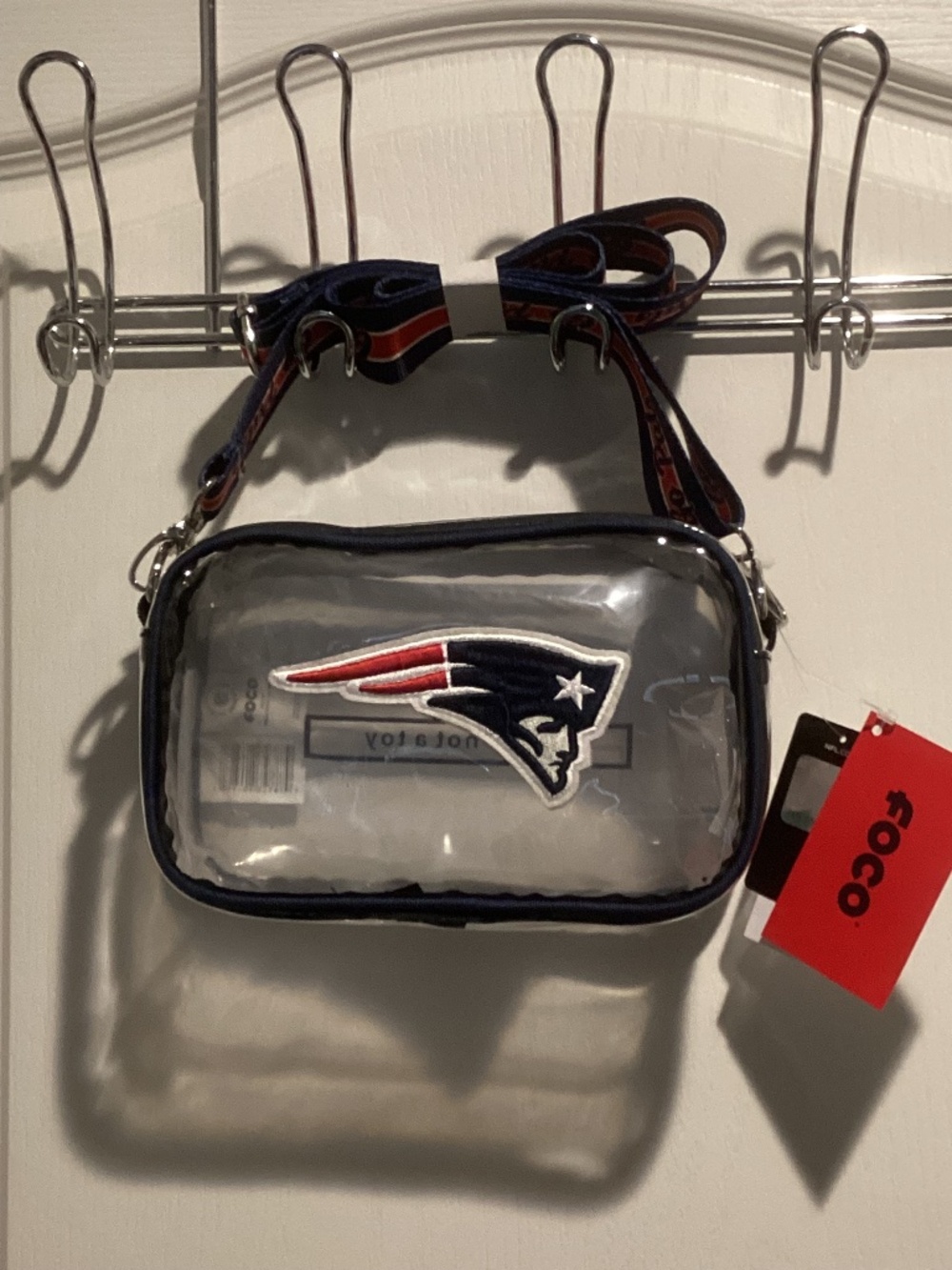 NWT New England Patriots Clear Stadium/Arena/Messenger/Crossbody Bag